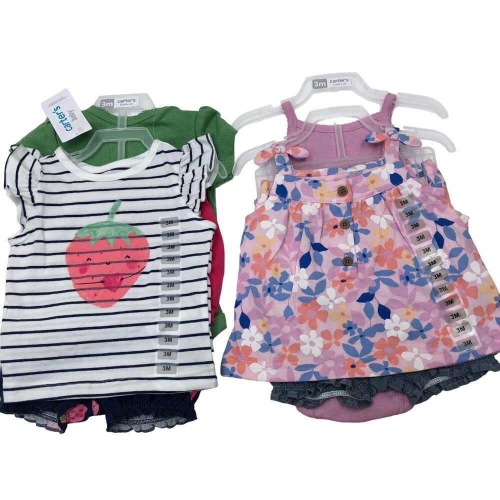 CARTER'S GIRLS 3 MOS 8 PIECES OUTFIT NEW‎ WITH TAG - Picture 5 of 8